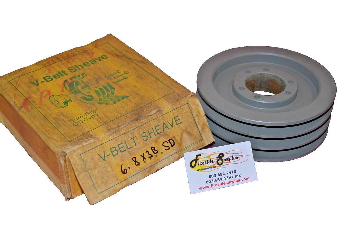 TB Wood's V-Belt Sheave Pulley 6.8x3B SD 68X3BSD NEW
