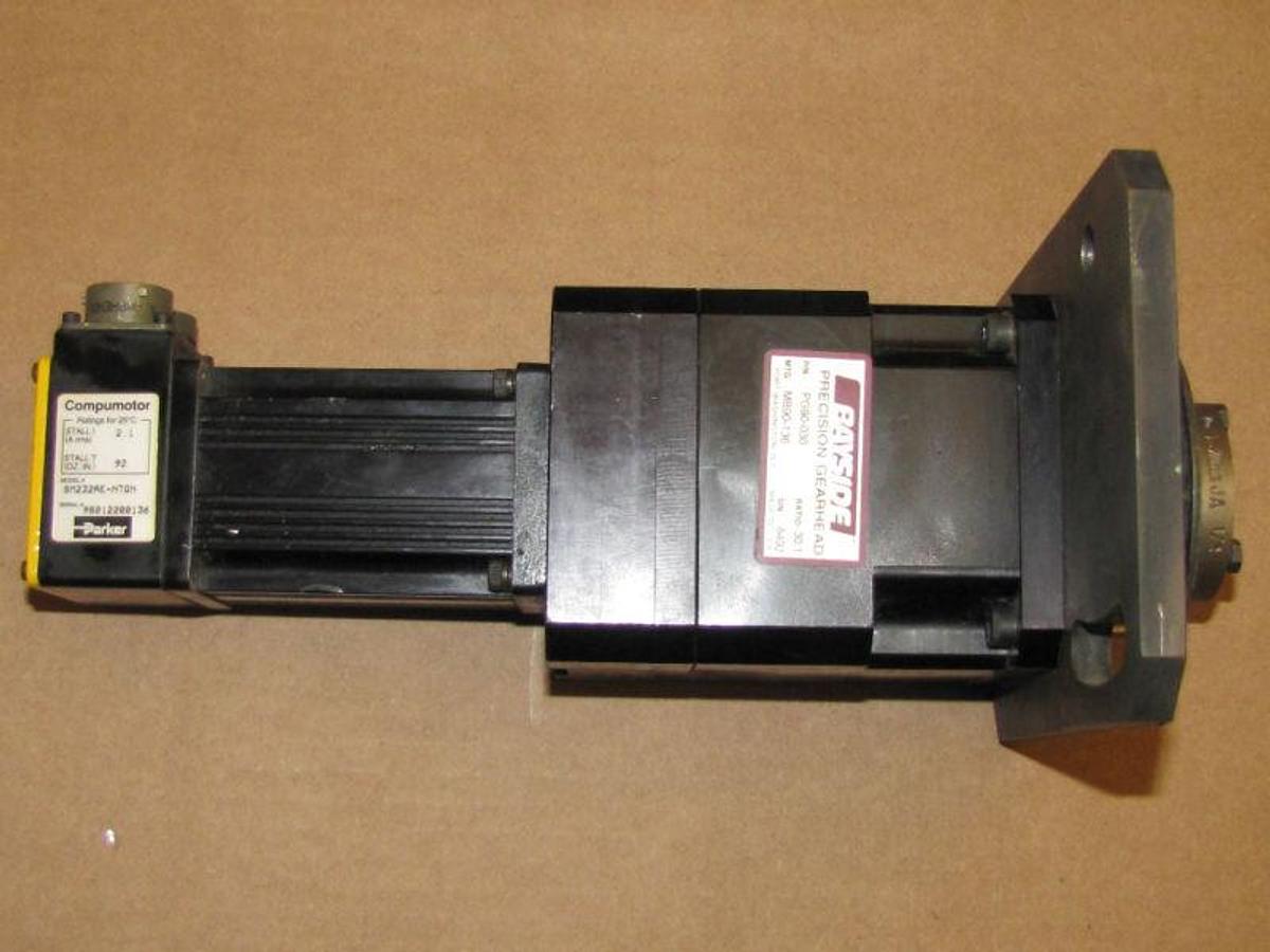 Used Bayside gearhead PG90-030 Parker compumotor SM23AE-NTQN