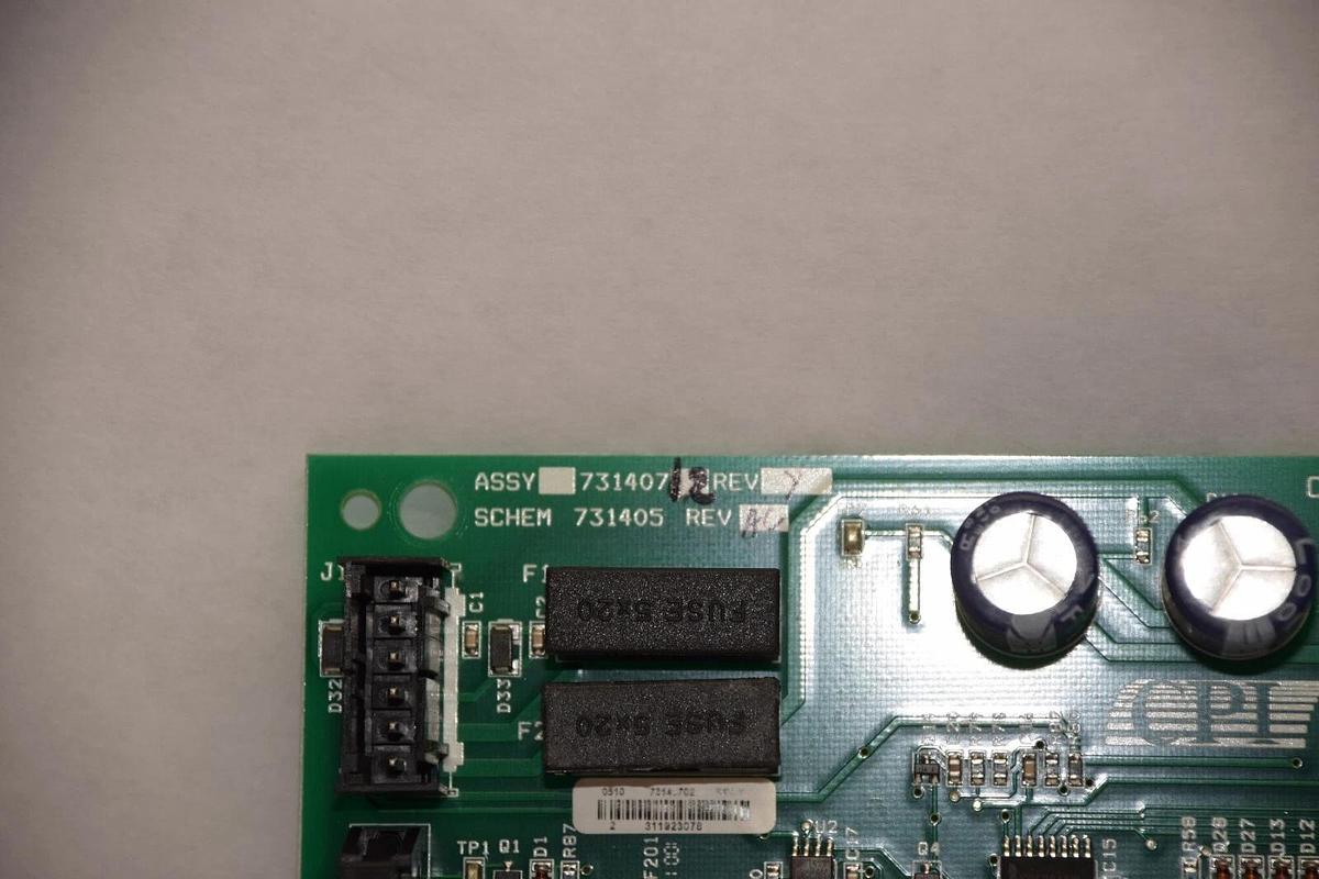 Used CPI CANADA INC 731407 , 73140712 Rev Y ,731405 Rev AC Filament Supply Board Card