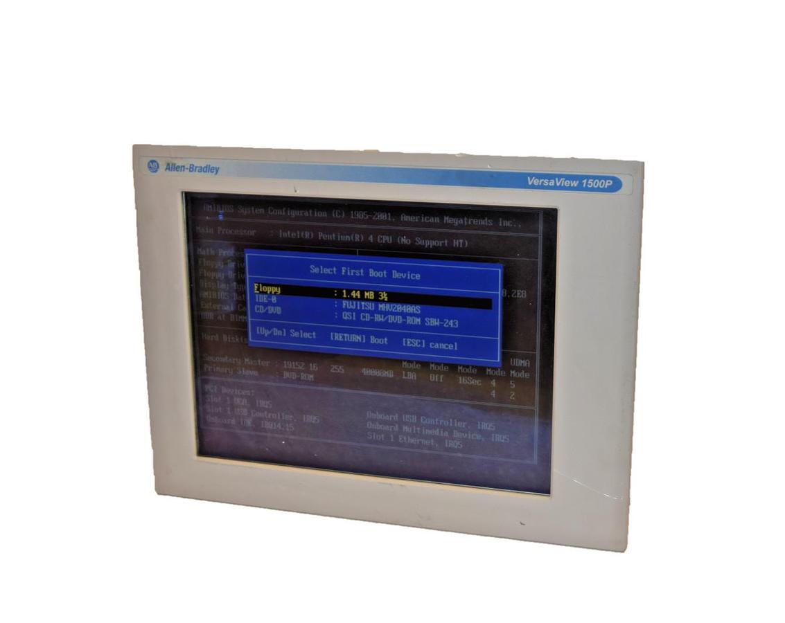 Used ALLEN BRADLEY 6181P-15NP2KH VersaView 1500P Operator interface INTEGRATED SYSTEM