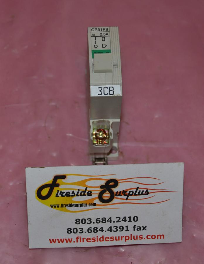 Used FUJI ELECTRIC CIRCUIT BREAKER CP31FS/0.5D CP31FS 0.5D CP31FS0.5D 250V 250 V
