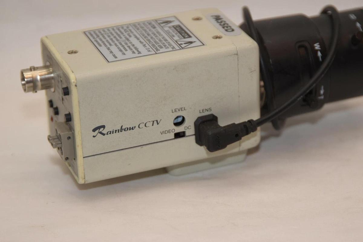 Used RAINBOW CLD46D CCTV Hi-Res 1/3" DSP 24V Security Camera W/ 2.8-12mm 1:1.3 Lens
