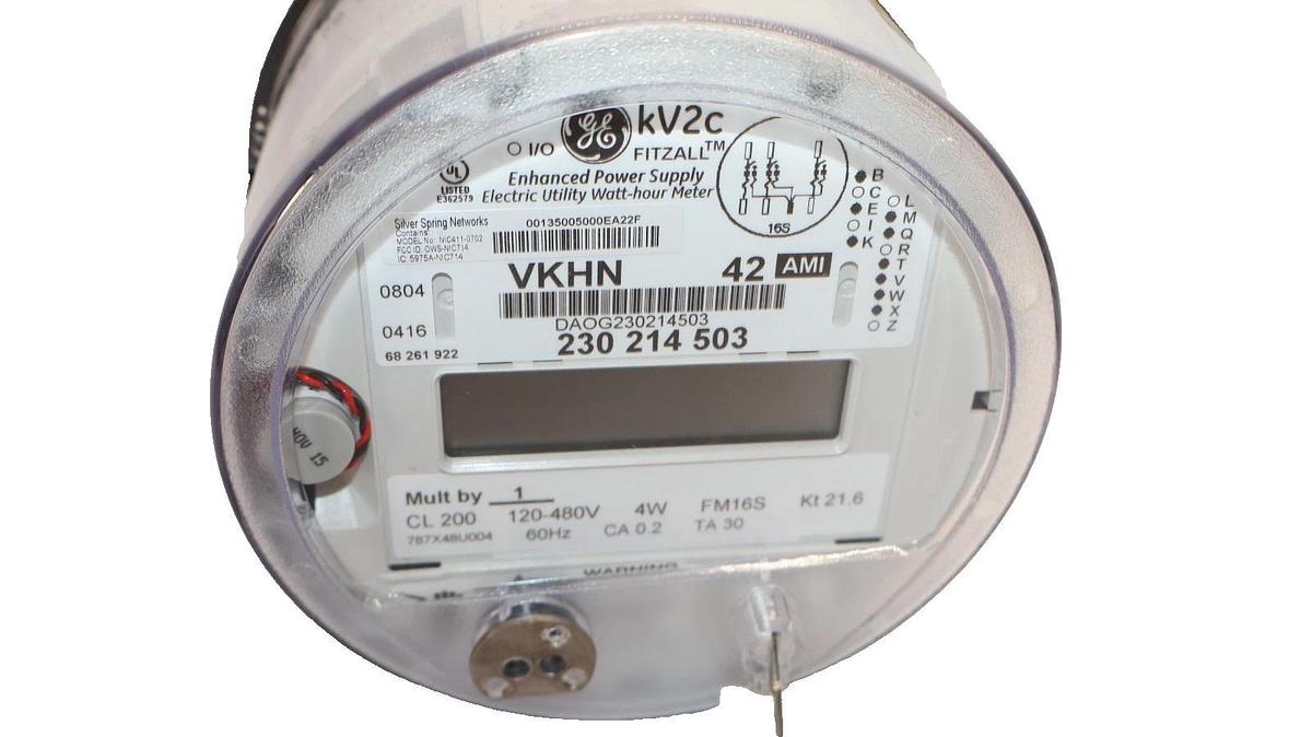 Used GE General Electric Enhanced Power Supply Meter, KV2C 230 214 503 WPANT40020-SA