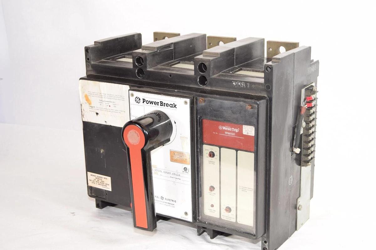 Used GE GENERAL ELECTRIC THPVVF3604 400A Amp TP9VT20 PowerBreak Circuit Breaker