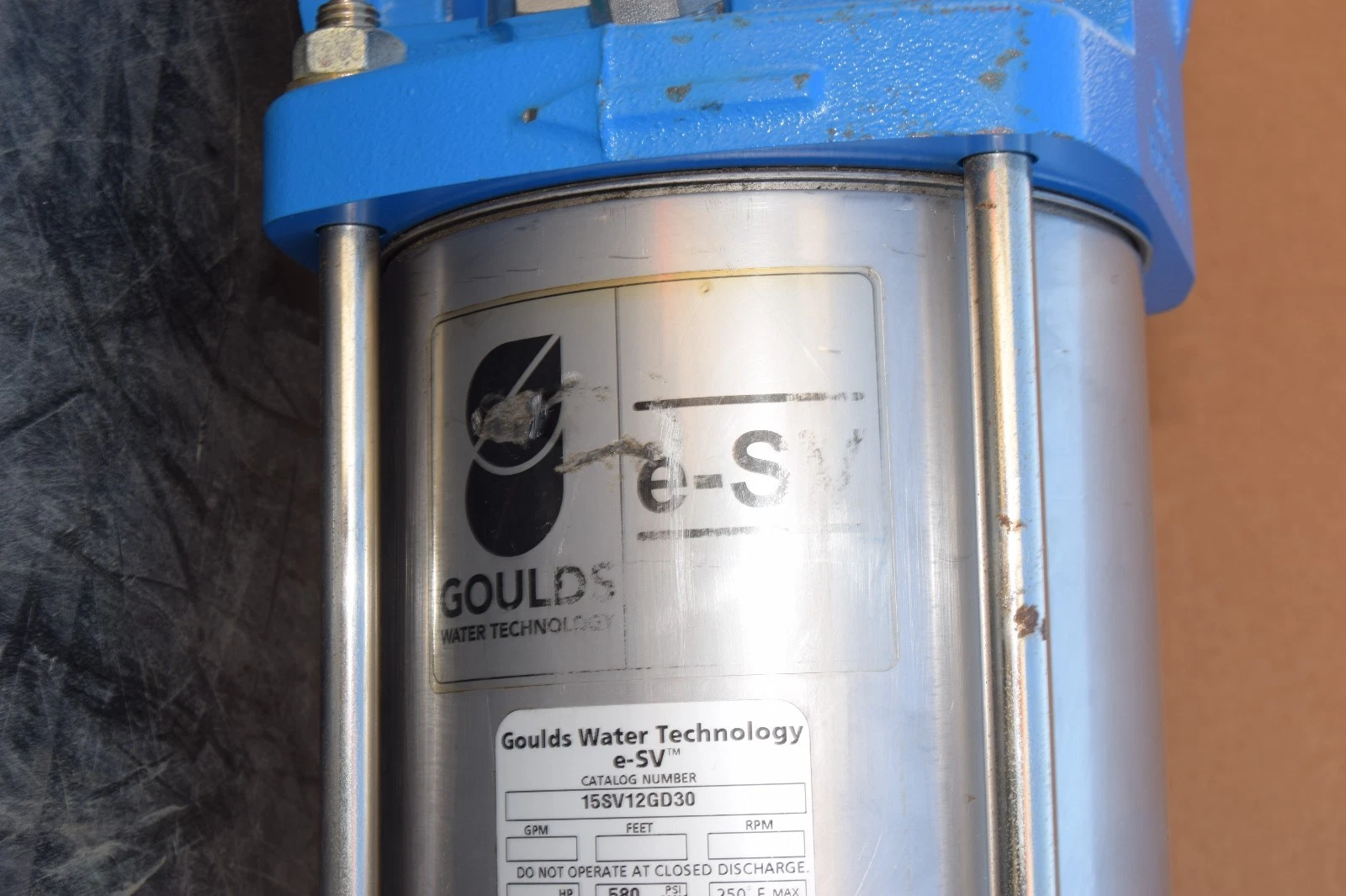 Goulds Water Pump 15SV12GD30 580PSI e-SV (New)