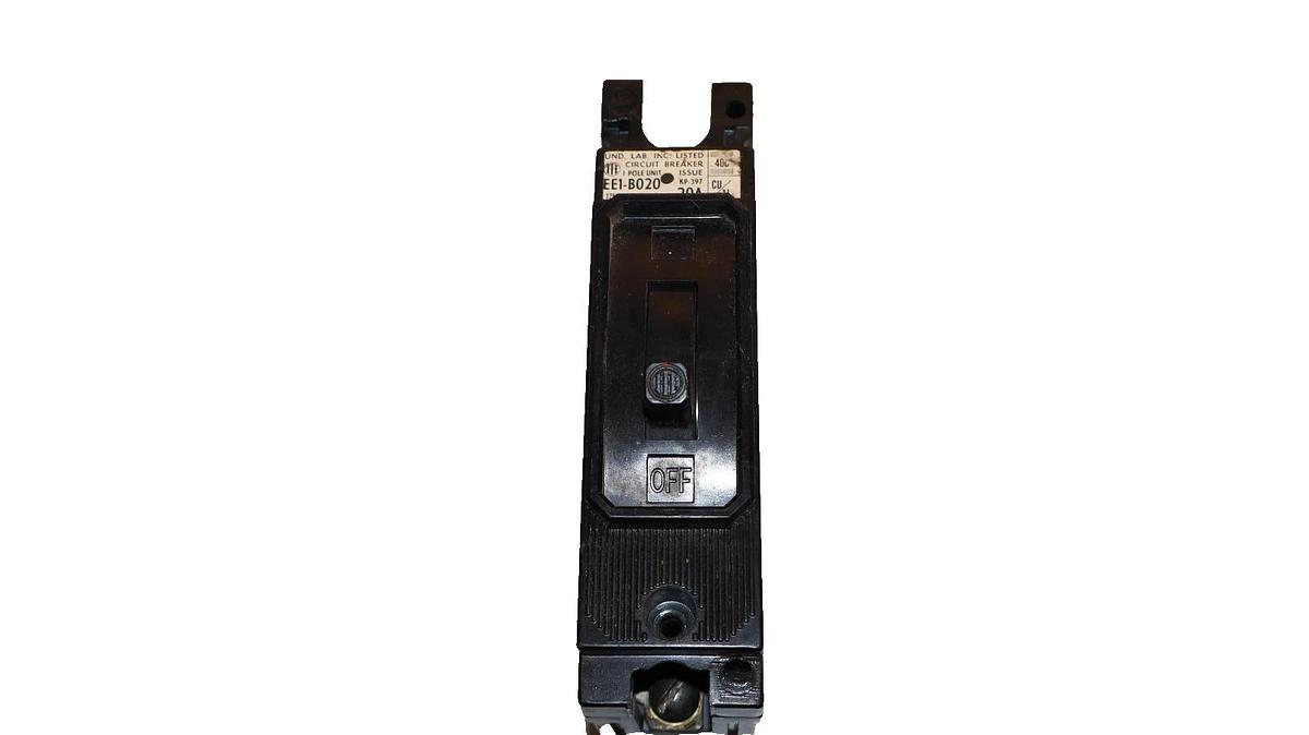 Used Siemens I-T-E Circuit Breaker 20A 20 Amp EE1-B020 120V EE1B020 (Lot of 6)