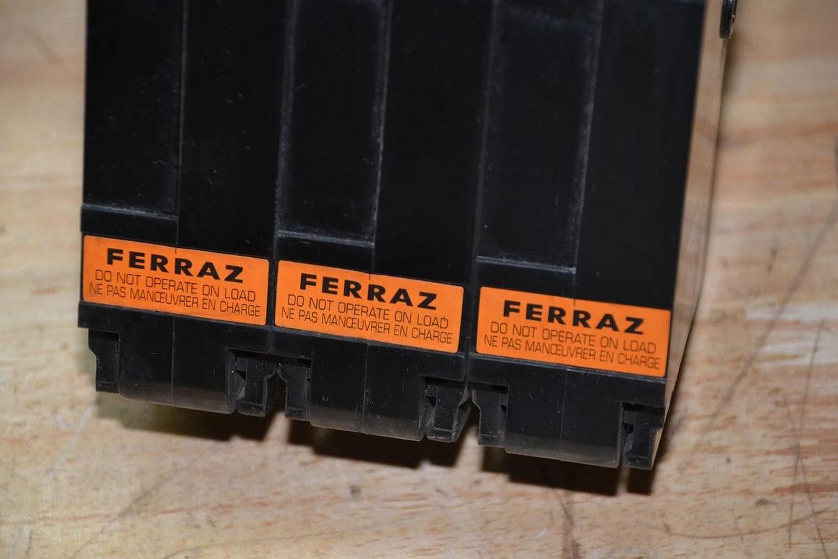 Used FERRAZ PSIII 20.127 PRE + MC.PS EO97294 PDFH1003FUHRWMA 125A FUSE HOLDER