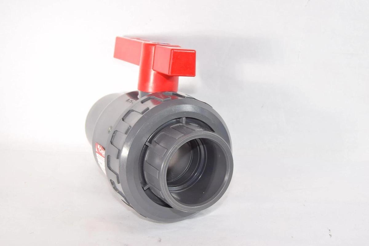 CEPEX HAYWARD PVC EPDM 2-1/2" Smooth Socket Single Union Ball Open/Close Valve