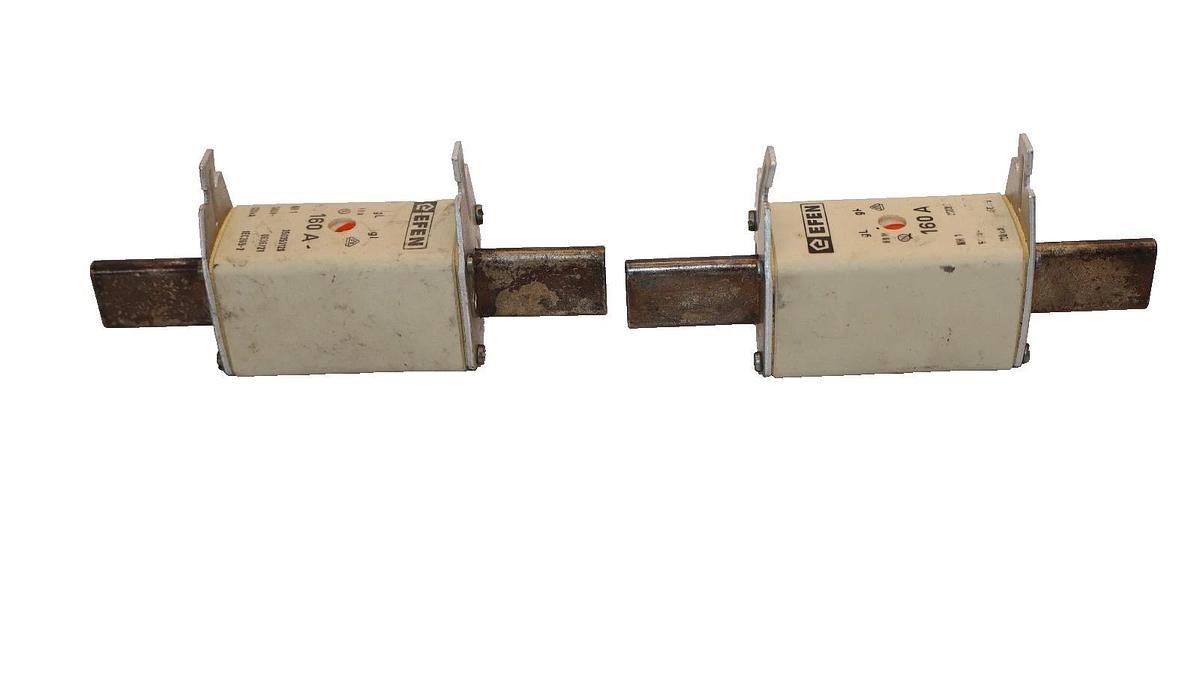 Used Efen Fuse 160A 160 Amp 350350120 500V (Lot of 2)