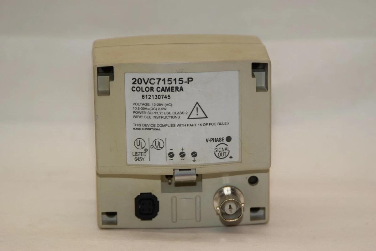 Used V-PHASE 20VC71515-P 12-28V 2.5W Color Camera