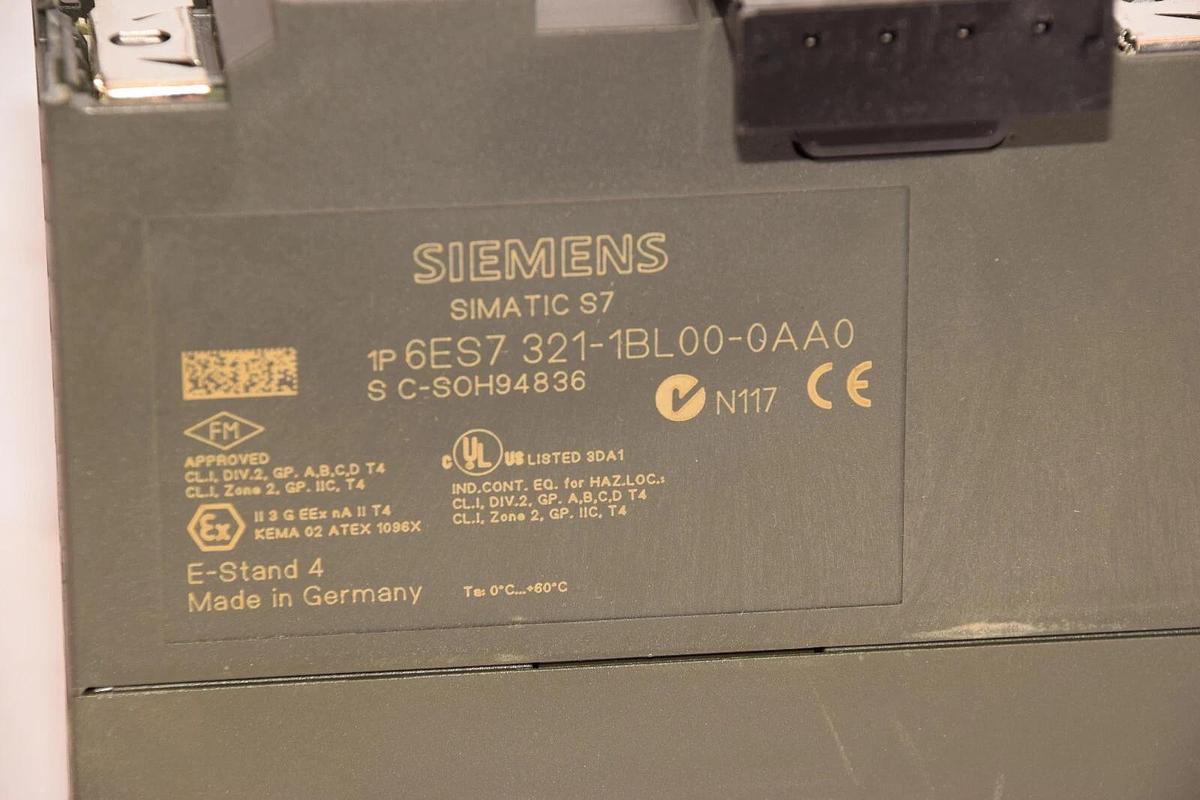 Used SIEMENS Simatic S7 Input Module  6ES7 321-1BL00-0AA0 6ES73211BL000AA0
