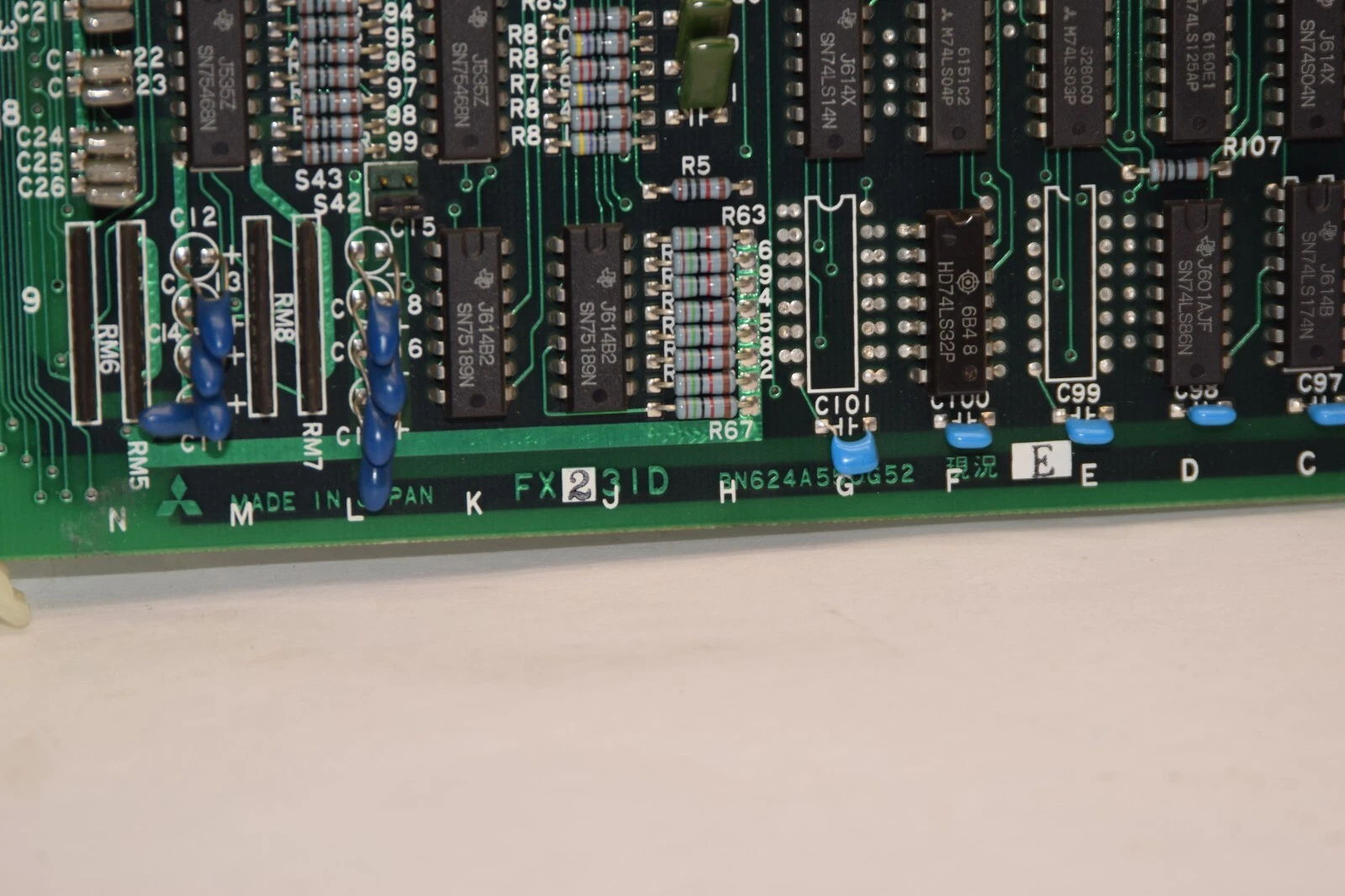 Used MITSUBISHI FX231D BN624A550G52 Rev E Circuit Board