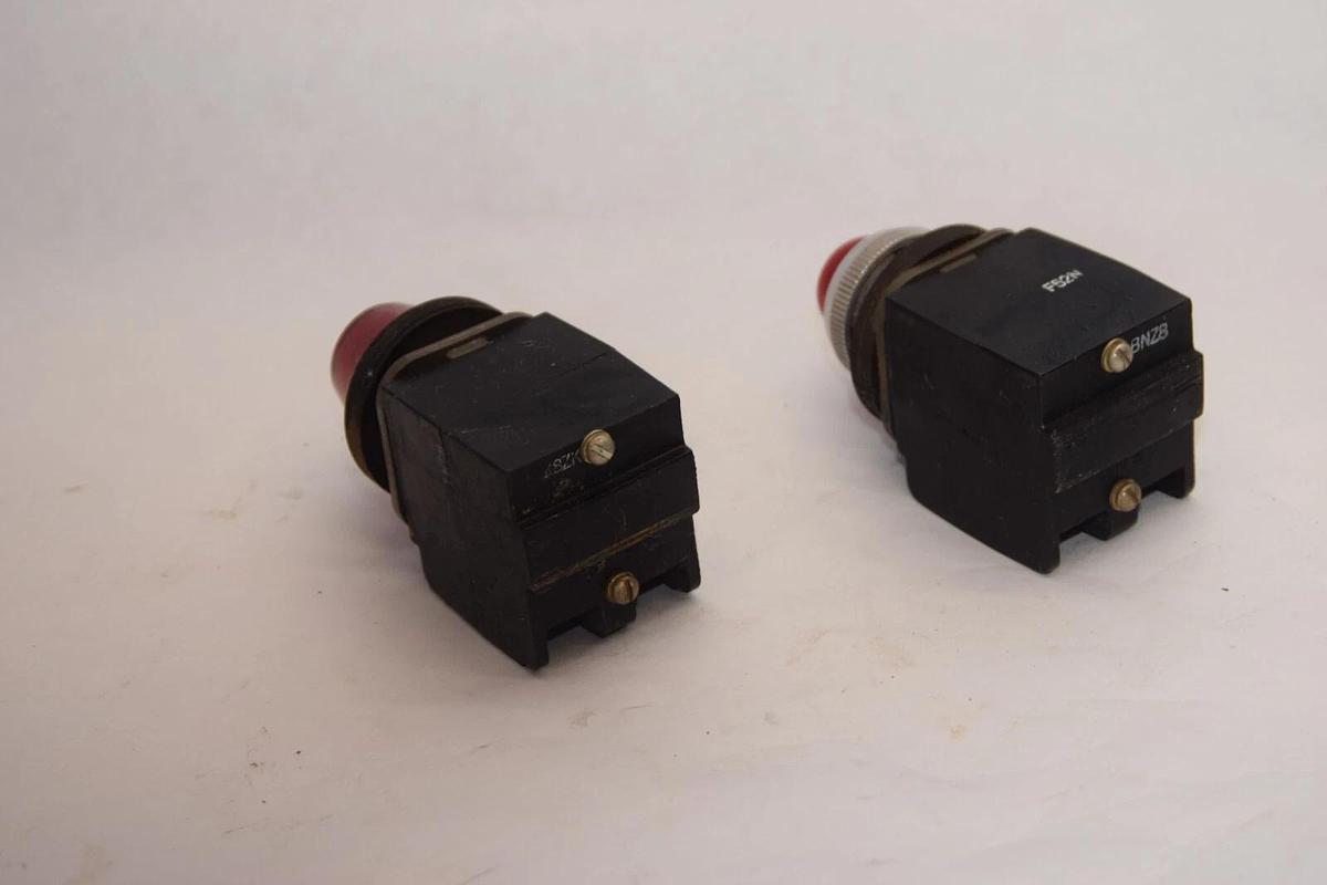 Used (Lot of 2) ALLEN BRADLEY P-16 800T 120V 50-60cy Red Indicator Light