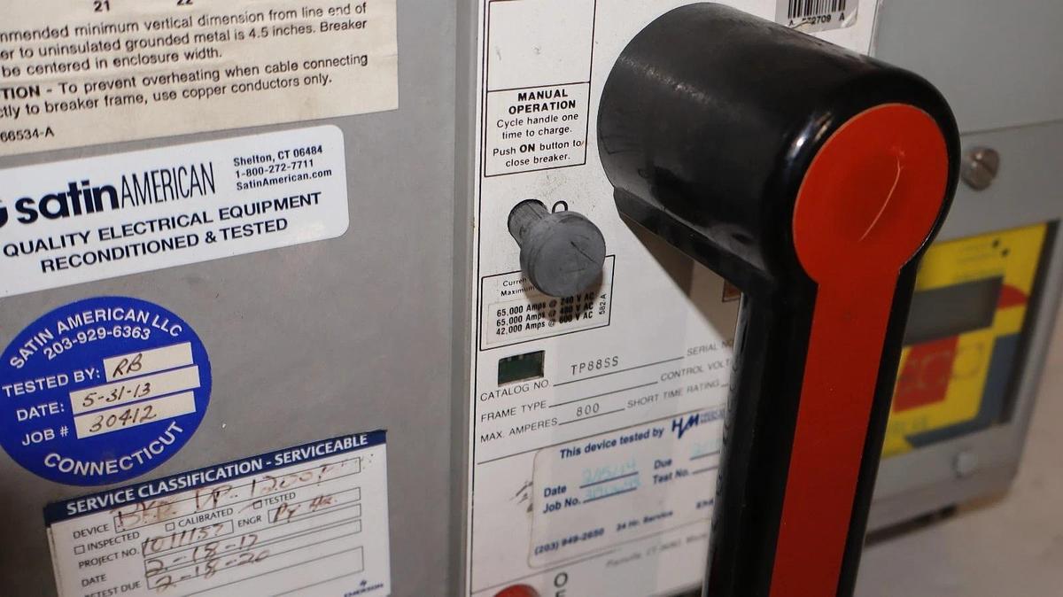 Refurbished GE General Electric Circuit Breaker Power Break 800A 800 Amp TP88SS ETD ETC-12