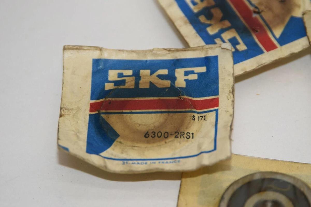 (NEW - LOT OF 5) SKF 6300-2RS1 63002RS1 Deep Groove Ball Bearing