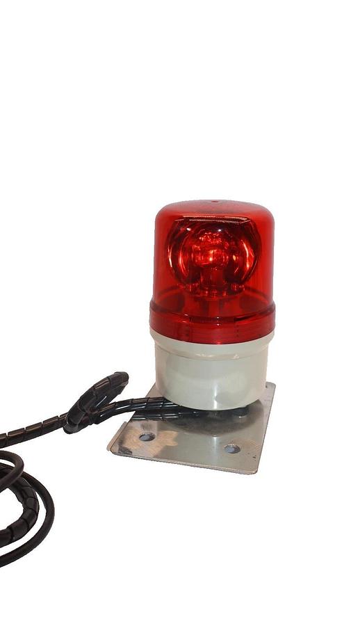 Used TEND TWR-08 , TWR08 Rotary Warning Light , Red