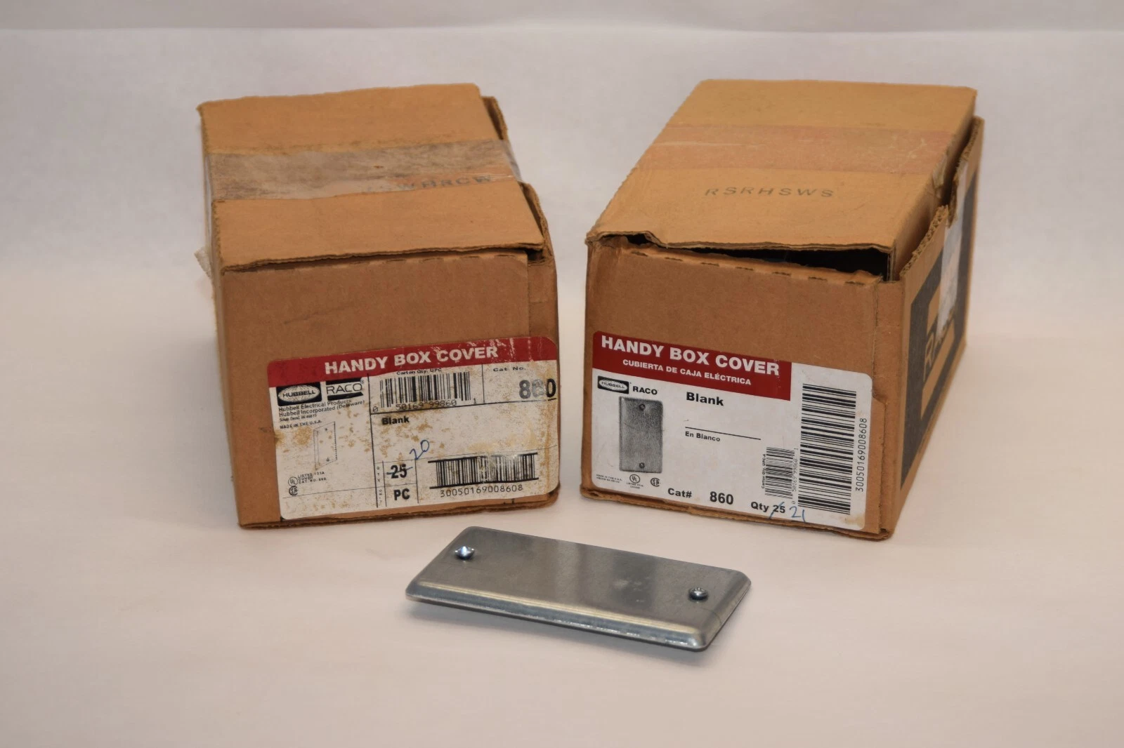 (NEW - LOT OF 40) HUBBELL 860 Blank Hand Box Cover