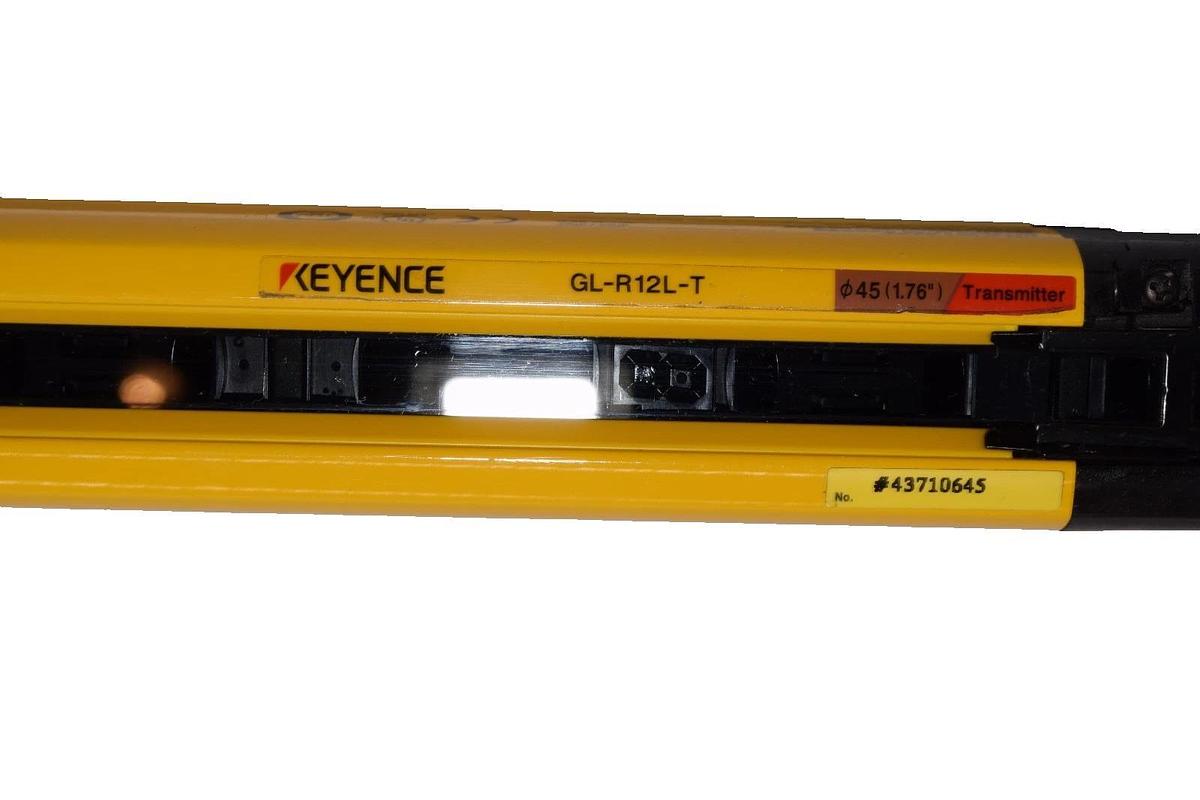 Used Keyence GL-R12L-T , GLR12LT Safety Light Curtain Transmitter
