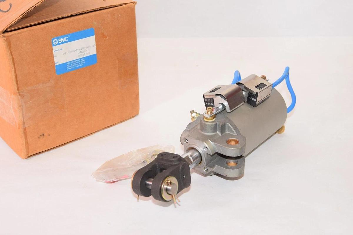 (NEW) SMC CKP1A63-50-P74-85G-X404-X22US-A 250psi 17.5kgf Clamp Cylinder