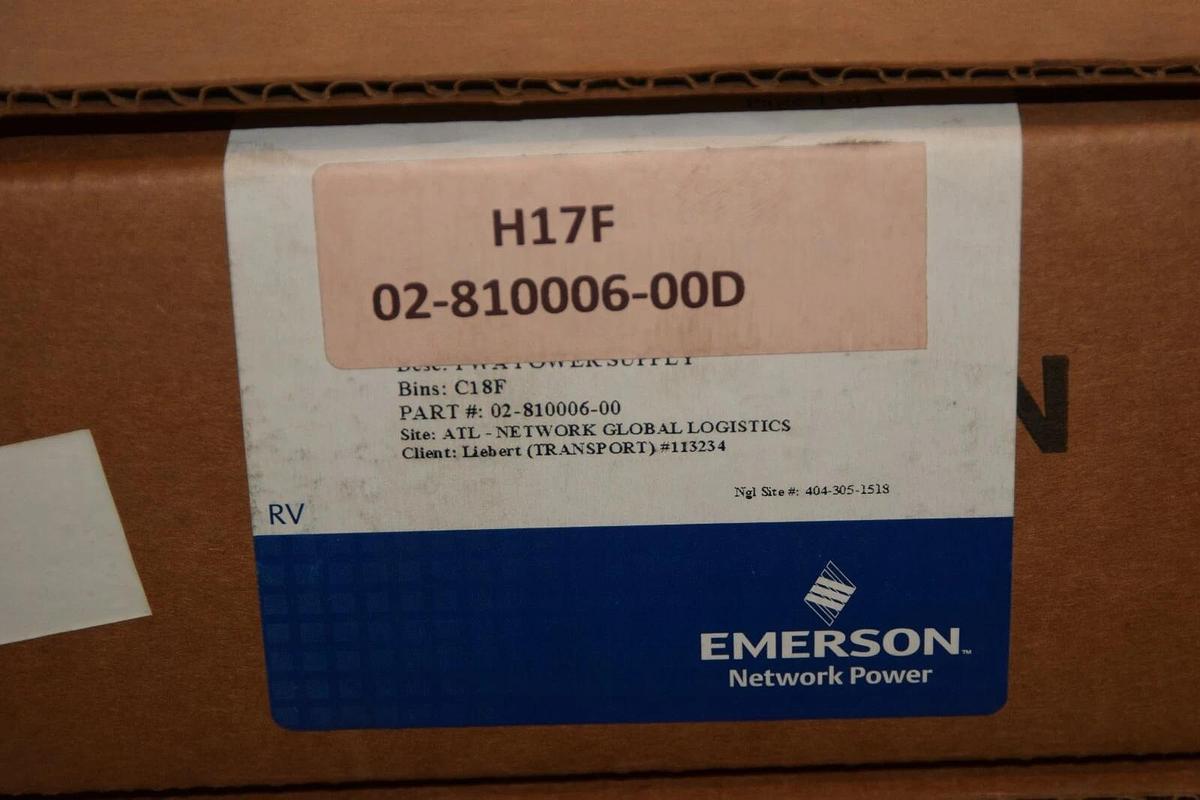 (NEW) EMERSON / LIEBERT 002-810006-00D Rev 4 Power Supply Circuit Board