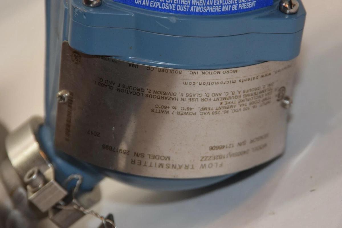 Used Micro Motion 2400SIA11B2EZZZ Mass Flow Transmitter Sensor CMFS010M319N0A2ECZZ
