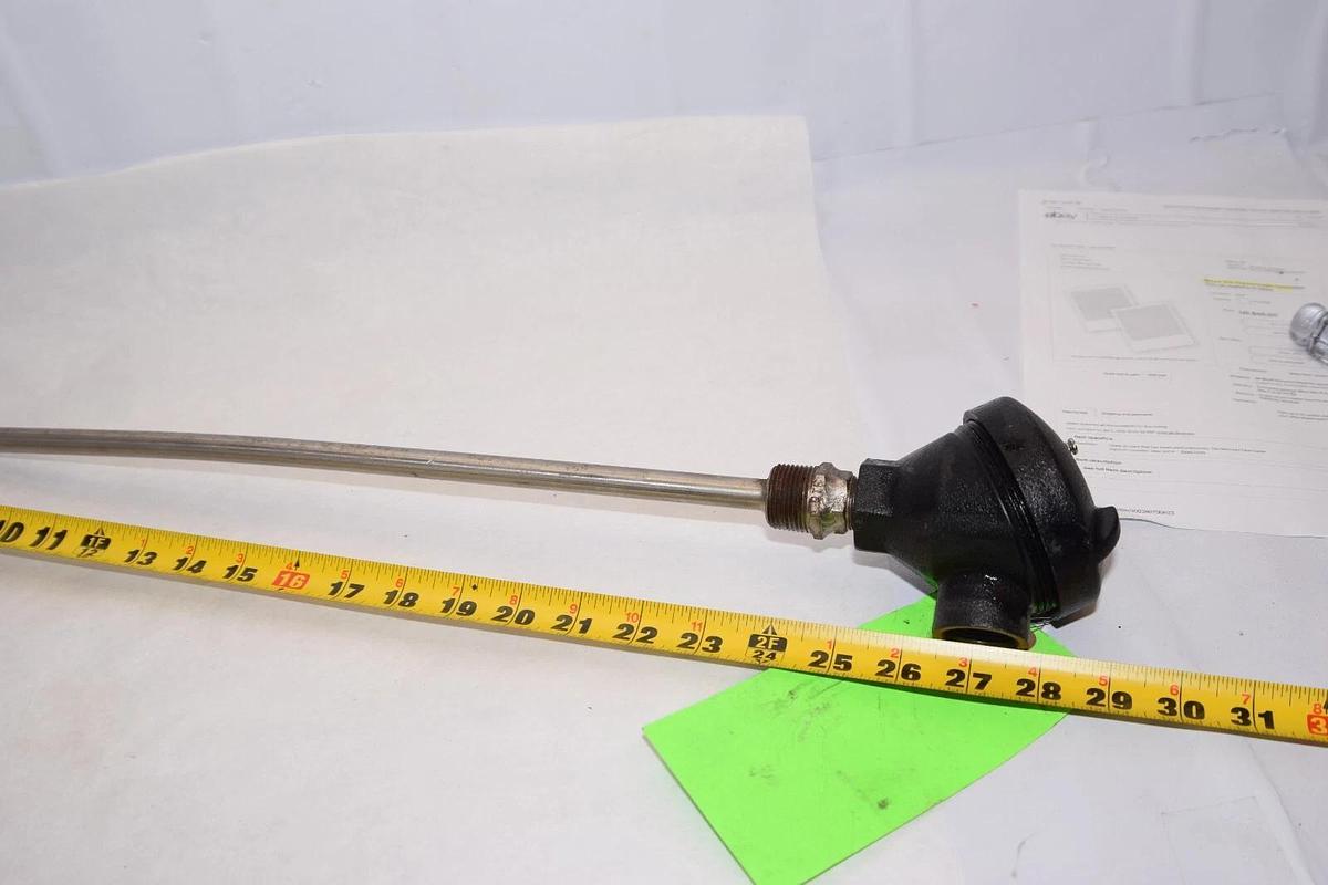 (NEW) 1218445 313690 24" Long 1" NPT Thermowell Temperature Sensor