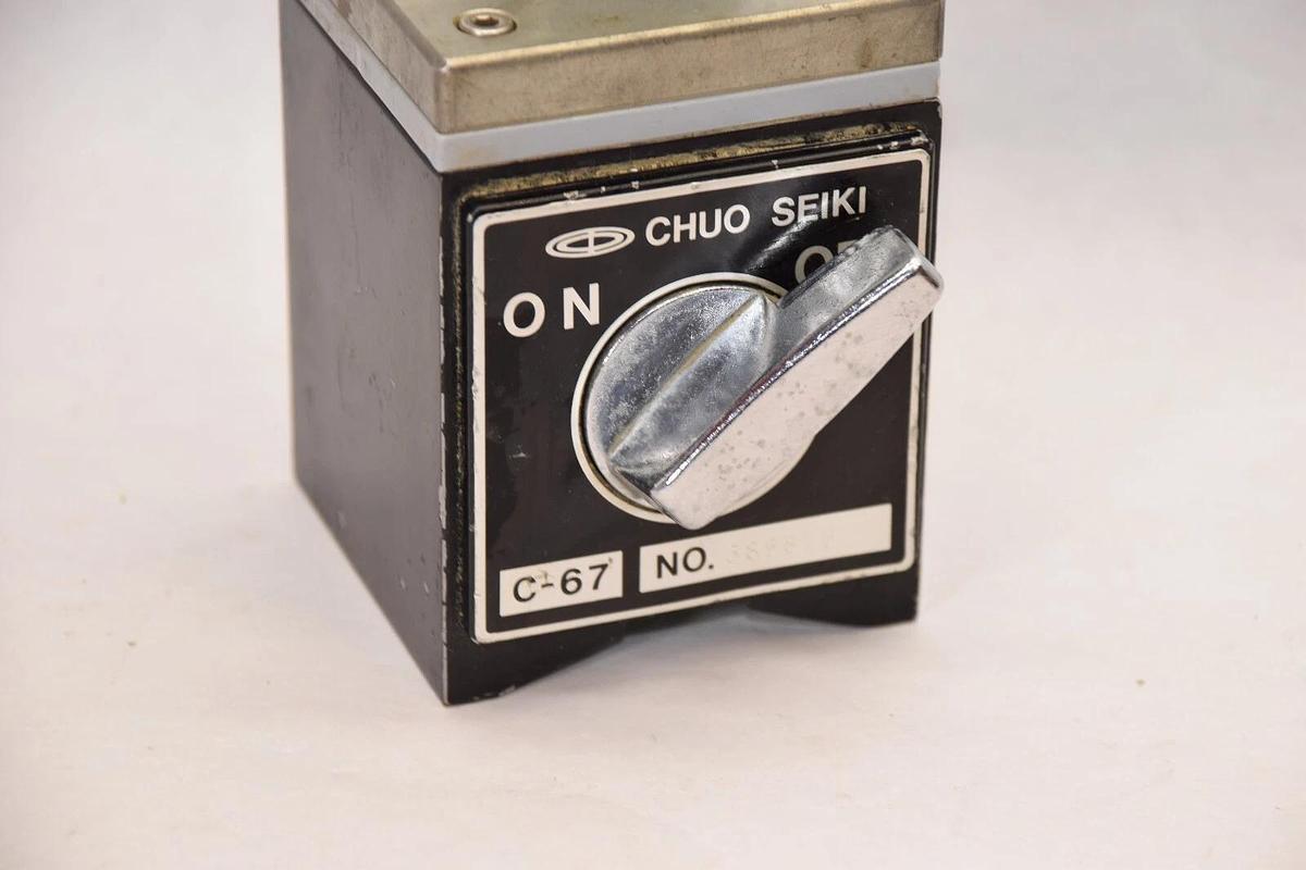 Used CHUO SEIKI C-67, C67 Machinist Magnet Stand, magnetic
