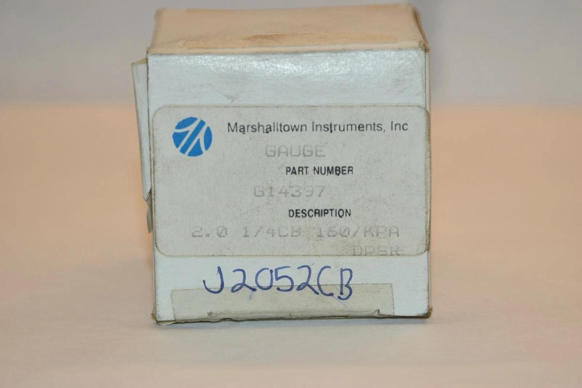 NEW MARSHALL TOWN G14397 0-160psi 2" FACE 1/4" NPT PRESSURE GAUGE
