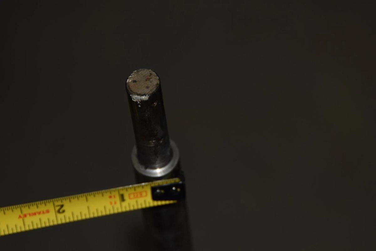 Used Lightnin SS Agitator Mixer Propeller shaft 1/2" tapered to 3/4"  40" Shaft  9.5"