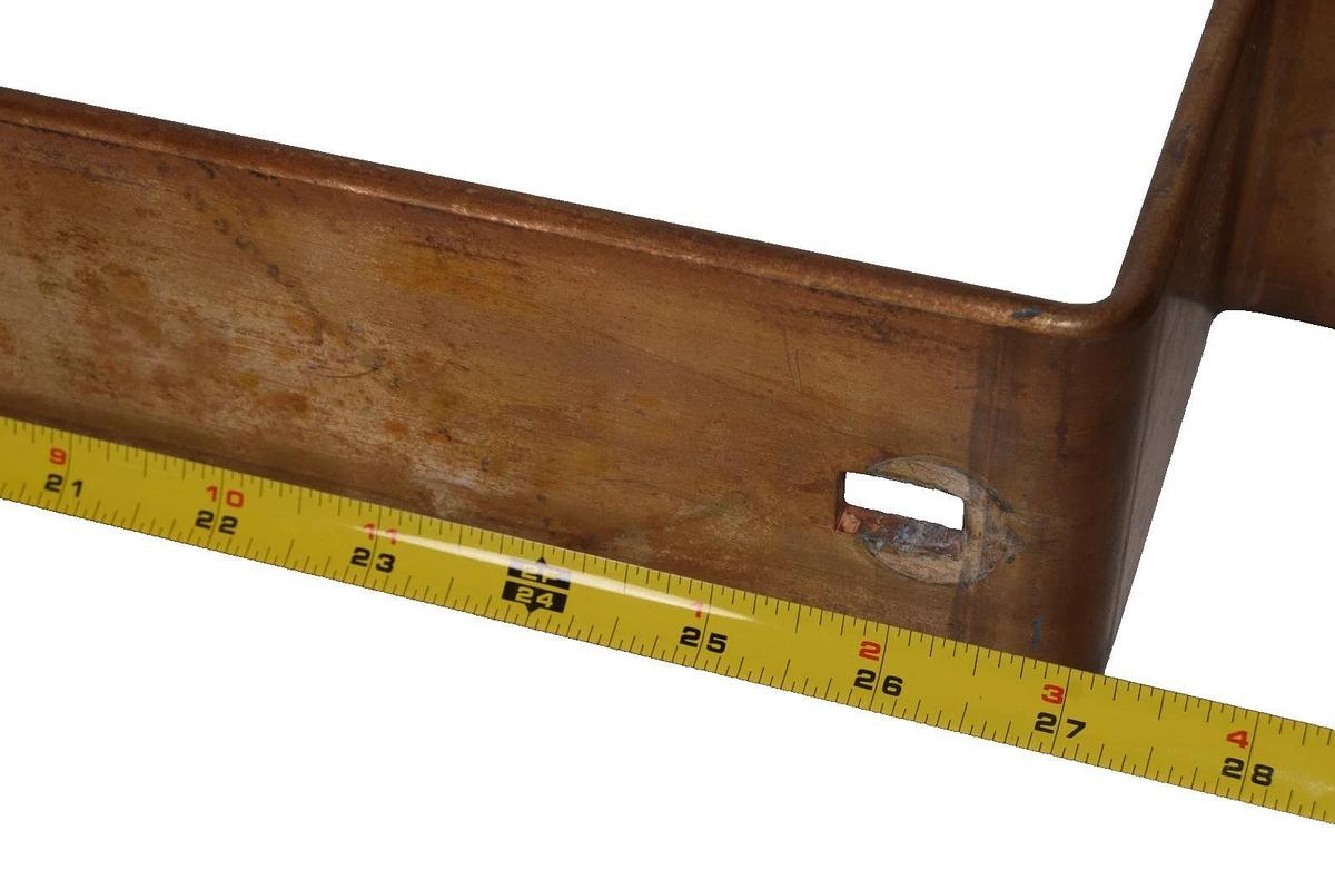 Used 3" x 33" x 1/4" (+4" offset Step) Copper Flat BusBar bus bar buss bar Stock