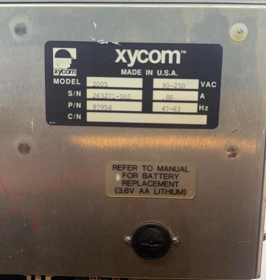 Used XYCOM Operator Interface Terminal 2005 97958 90-250vac - Used, good working