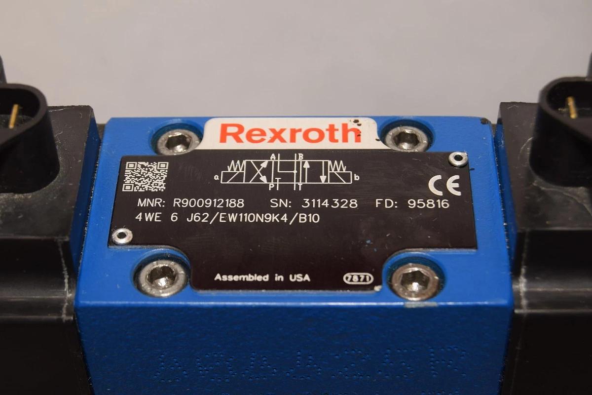 Rexroth Valve 4WEH16J72/6EW110N9ETK4/B10 R900939187 4WE6J62/EW110N9K4/B10 NEW