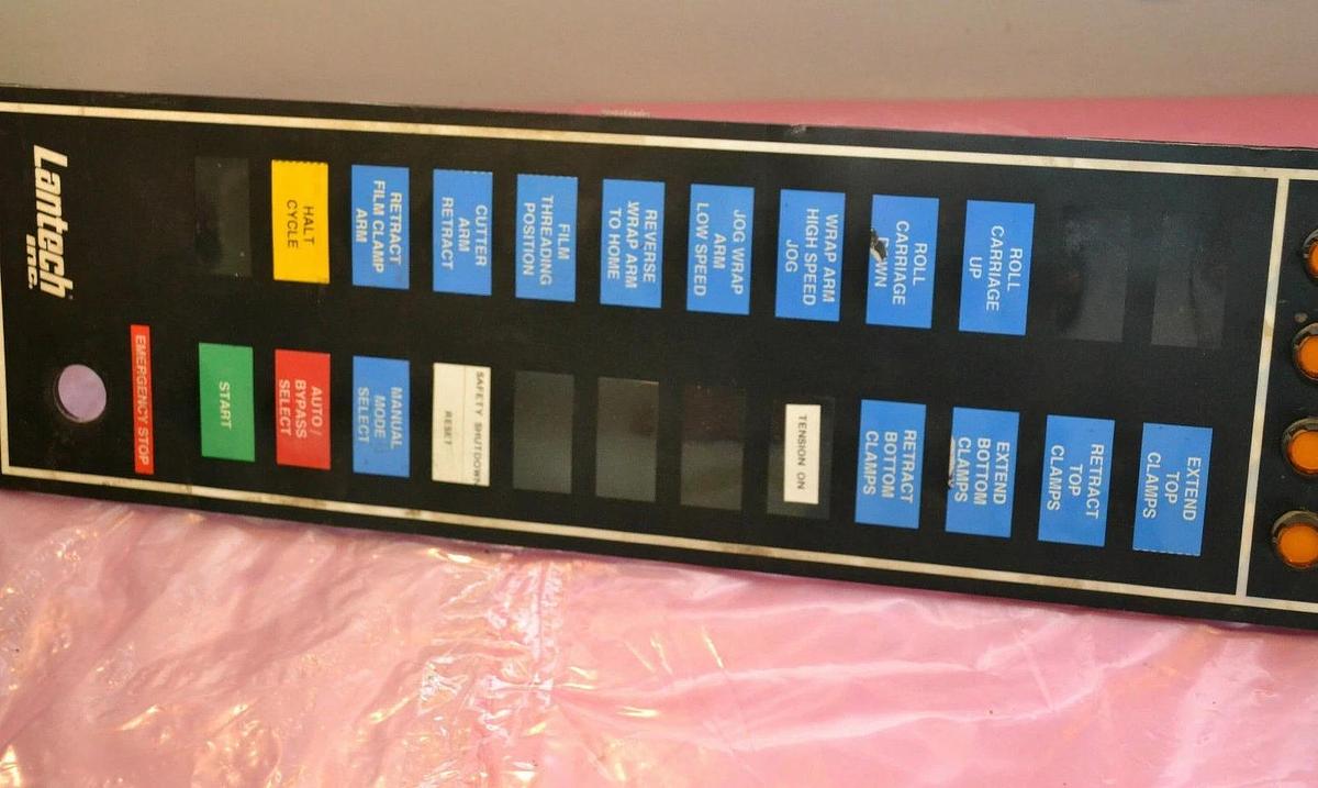 Used LONTECH Auto Stretch Wrapper Front Panel Board
