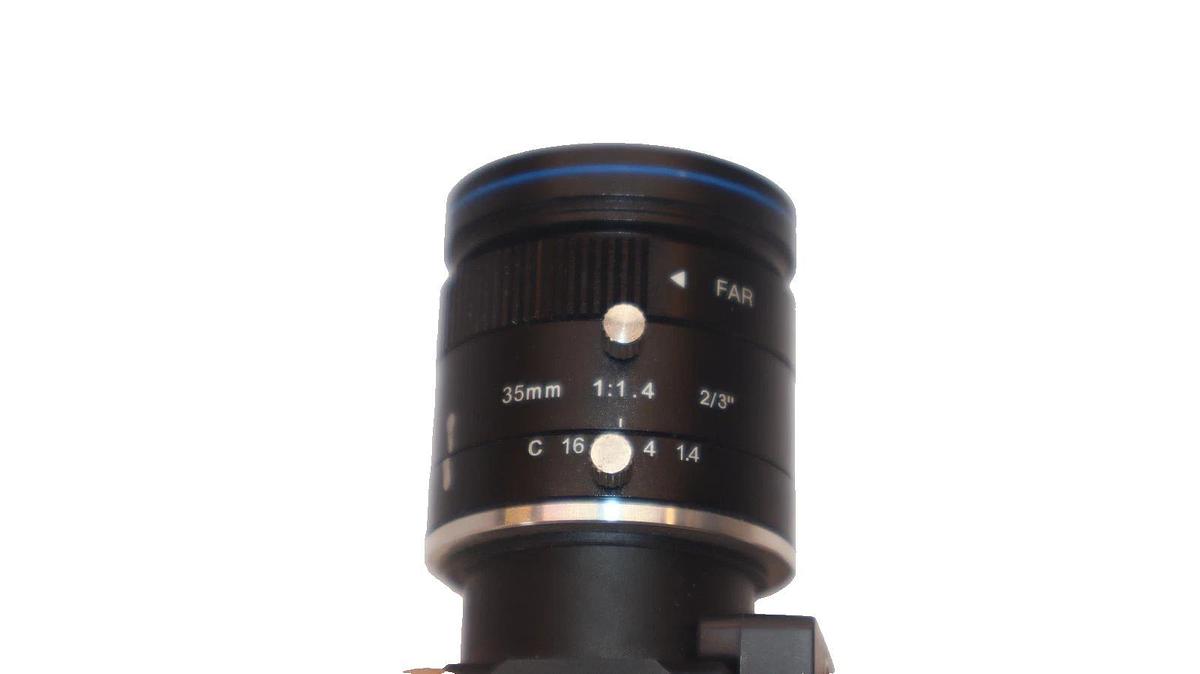 Used OMRON FZ-S2M , FZS2M Camera w/ 35mm 1:1.4 , 2/3" OPTO18D0010 Opto Engin. Lens