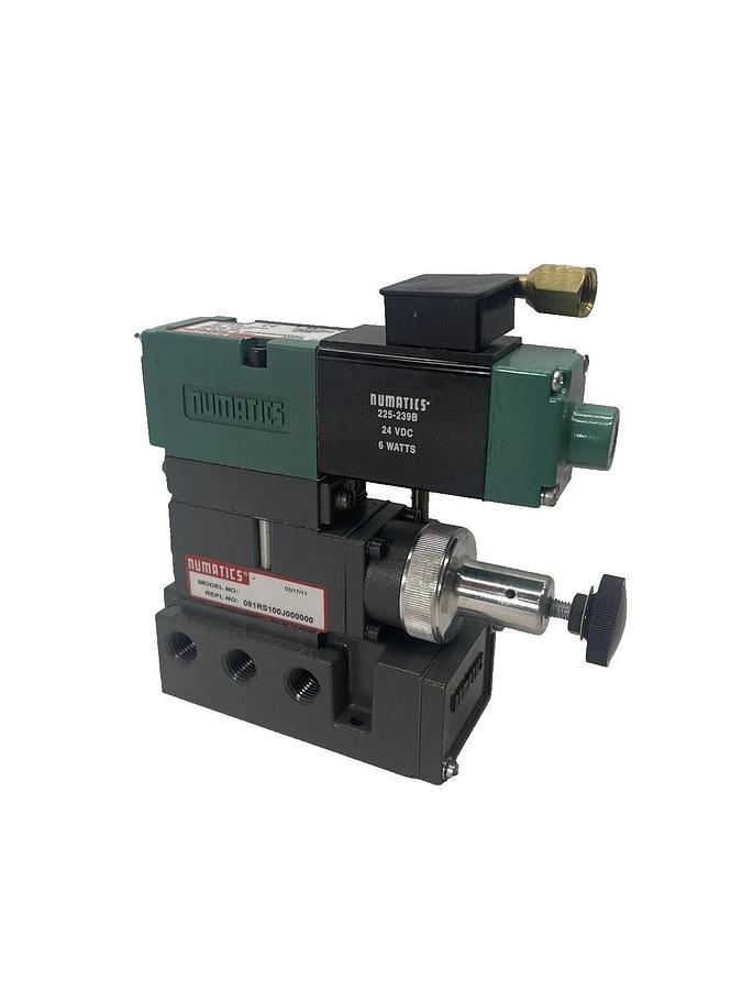 Numatics Pneumatic Valve with Regulator 081RS100J000000, 081SA4004000061 (New)