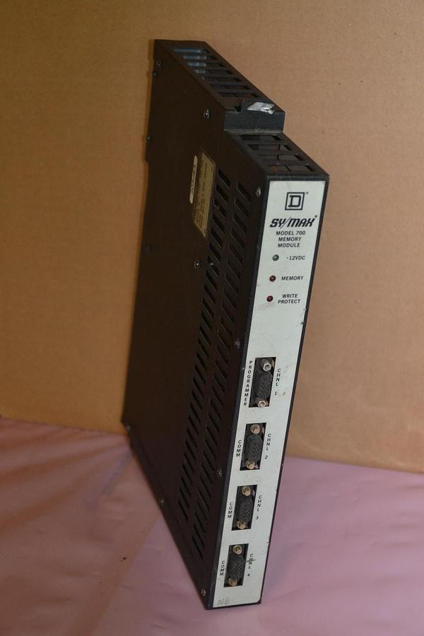 Used SQUARE D SY/MAX MODEL 700 MEMORY MODULE 8020 SMM-720 SER. H 12 VDC