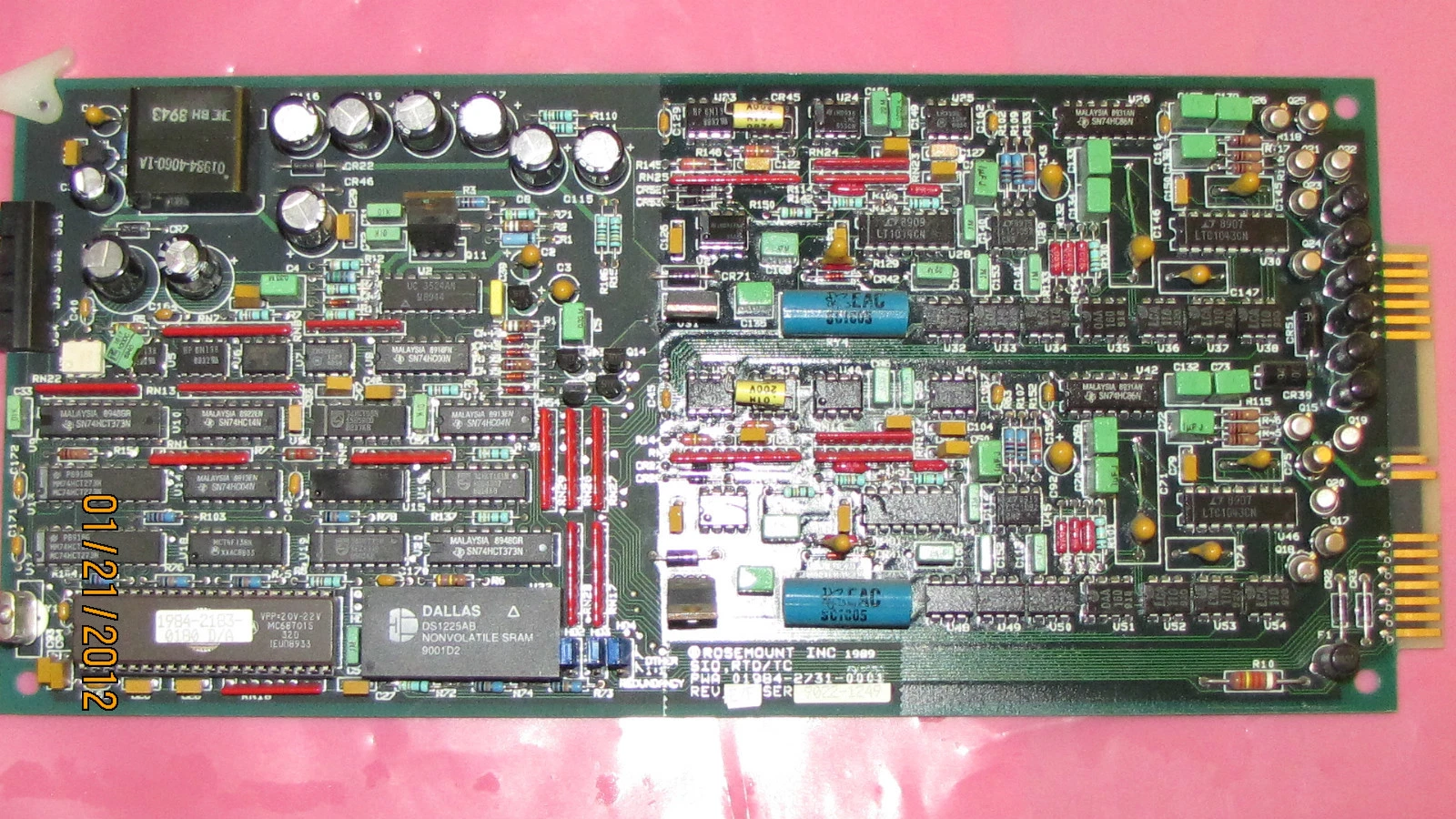 Used ROSEMOUNT CIRCUIT BOARD CARD 01984-2731-0001 0198427310001 SER.9022-1246