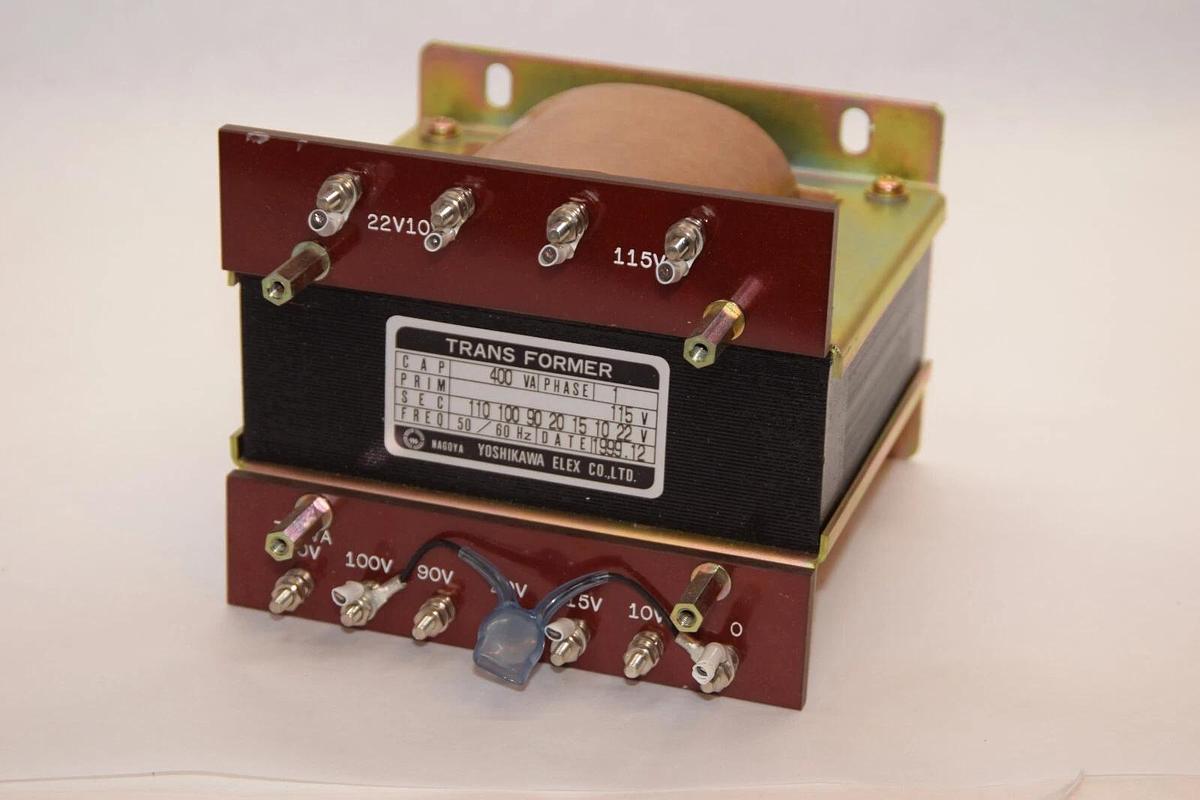 Used YOSHIKAWA 400VA 1 Phase Pri. 115V Sec. 110/100/90/20/15/10/22V Transformer