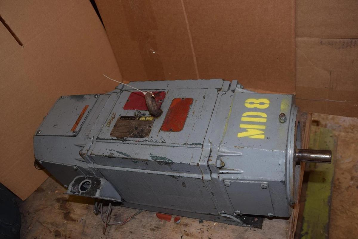 Used RELIANCE 5HP DC Motor, B2112ATCZ 180V, 2500RPM   5 HP