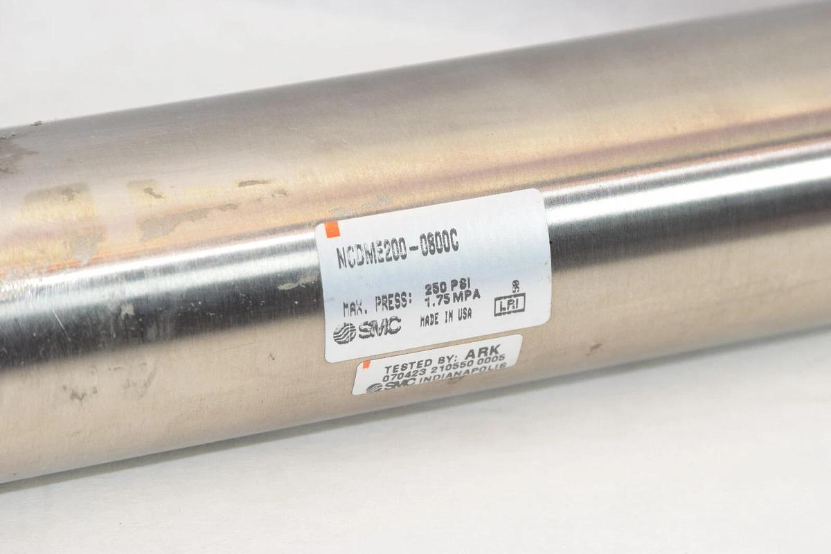 (NEW) SMC NCDME200-0800C 250psi Pneumatic Air Cylinder