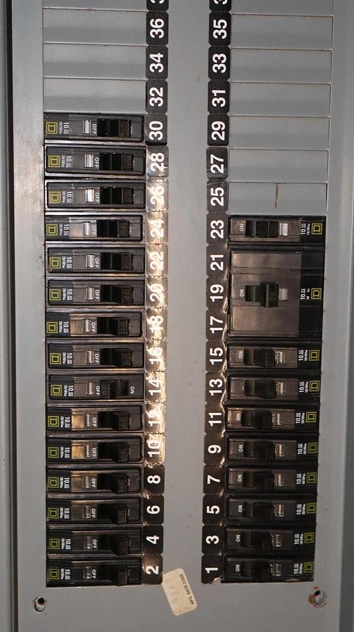 Used Square D Electric Panelboard NQOD442L225CU 225A 200A MAIN 208y/120v 3ph 4w