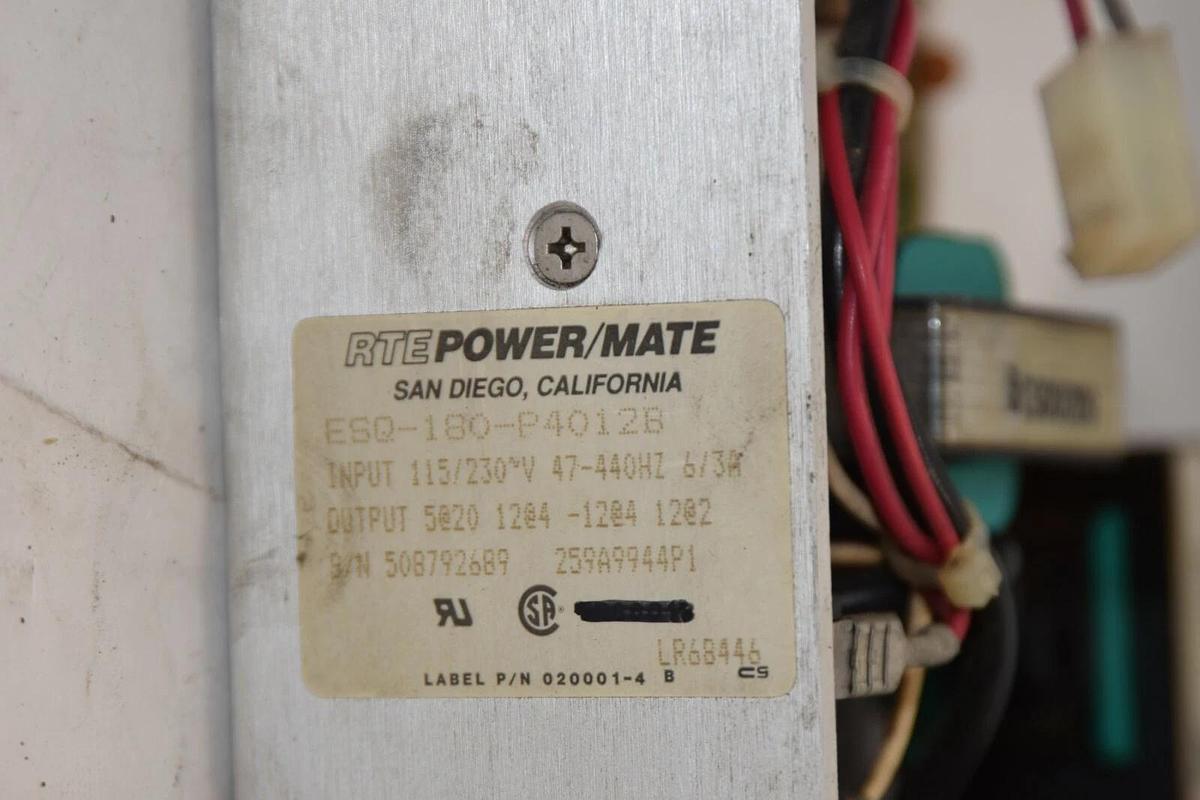 Used RTE POWER/MATE ESQ-180-P4012B 115/230V 47-440Hz 6/3A Power Supply