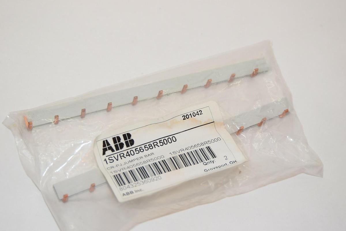 (NEW - Pack of 2) ABB 1SVR405658R5000 CR-PJ Jumper Bar