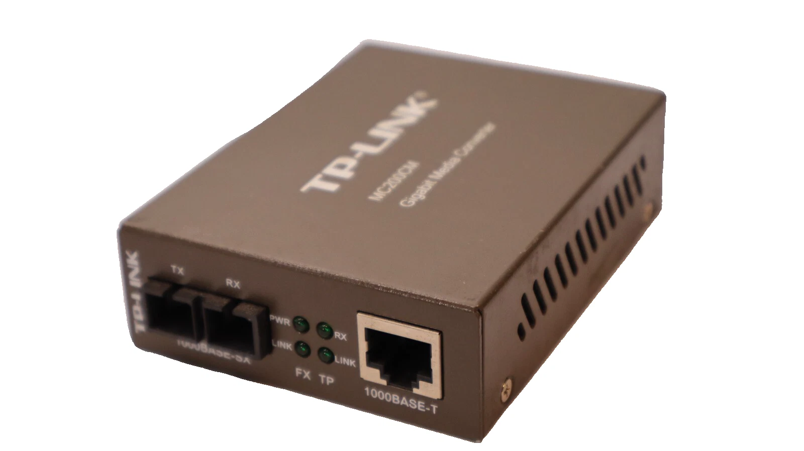 Used TP-LINK MC200CM Gigabit RJ45 to Gigabit Multi-Mode SC Fiber Media Converter
