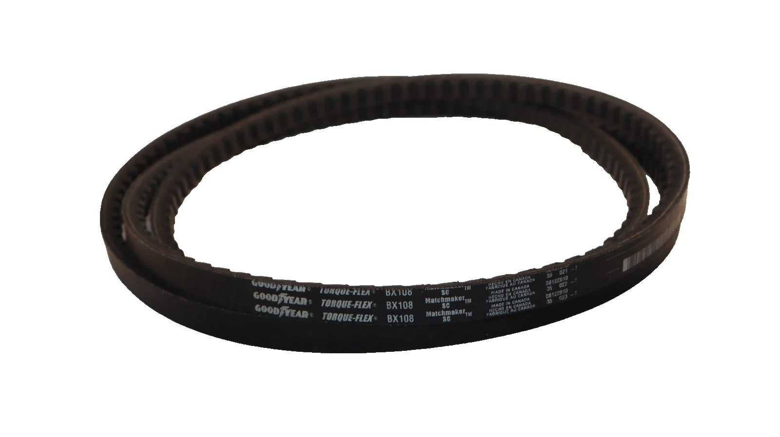 Goodyear Cogged V-Belt Belt BX108 Torque-Flex Matchmaker SC Vbelt BX-108 (New)