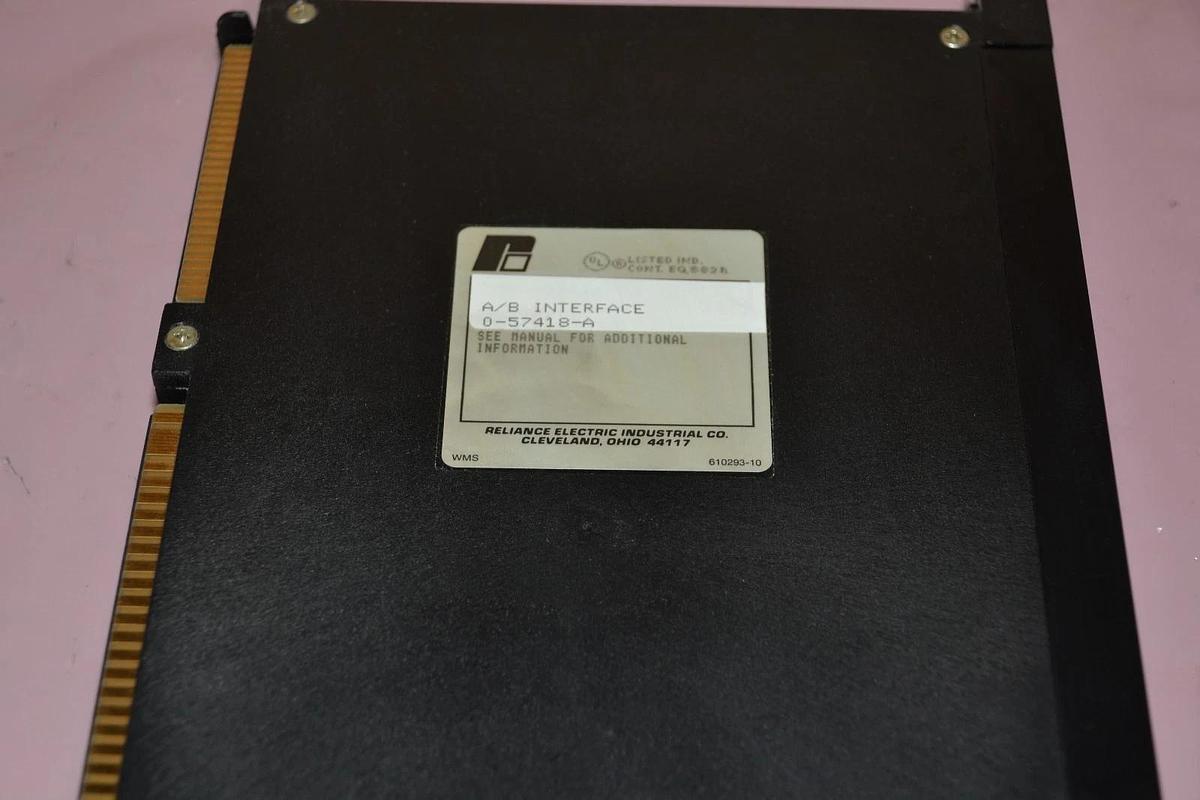 Used RELIANCE ELECTRIC 0-57418-A 57418 A/B INTERFACE MODULE