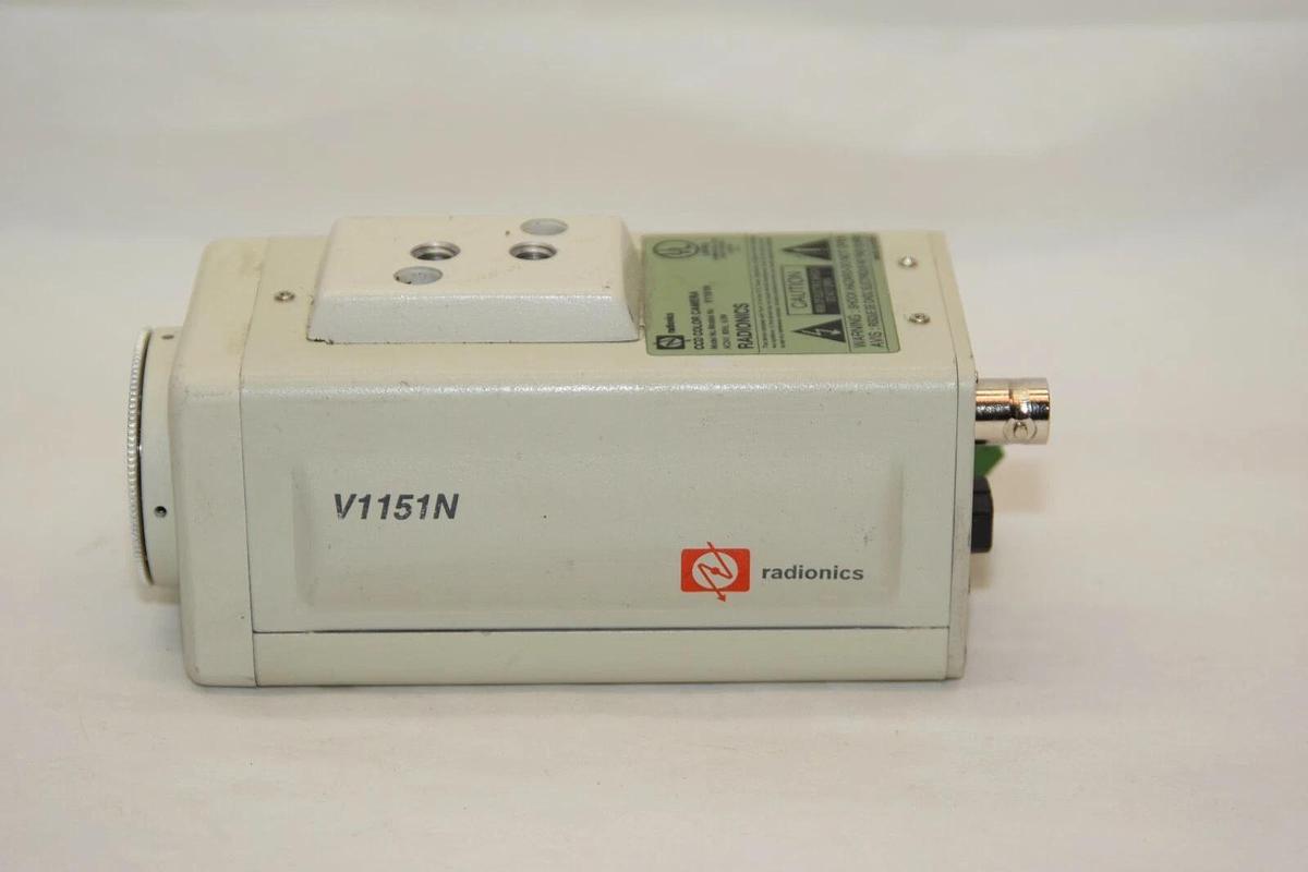 Used RADIONICS V1151N 24V 60Hz 6.0W CCD Color Security Camera
