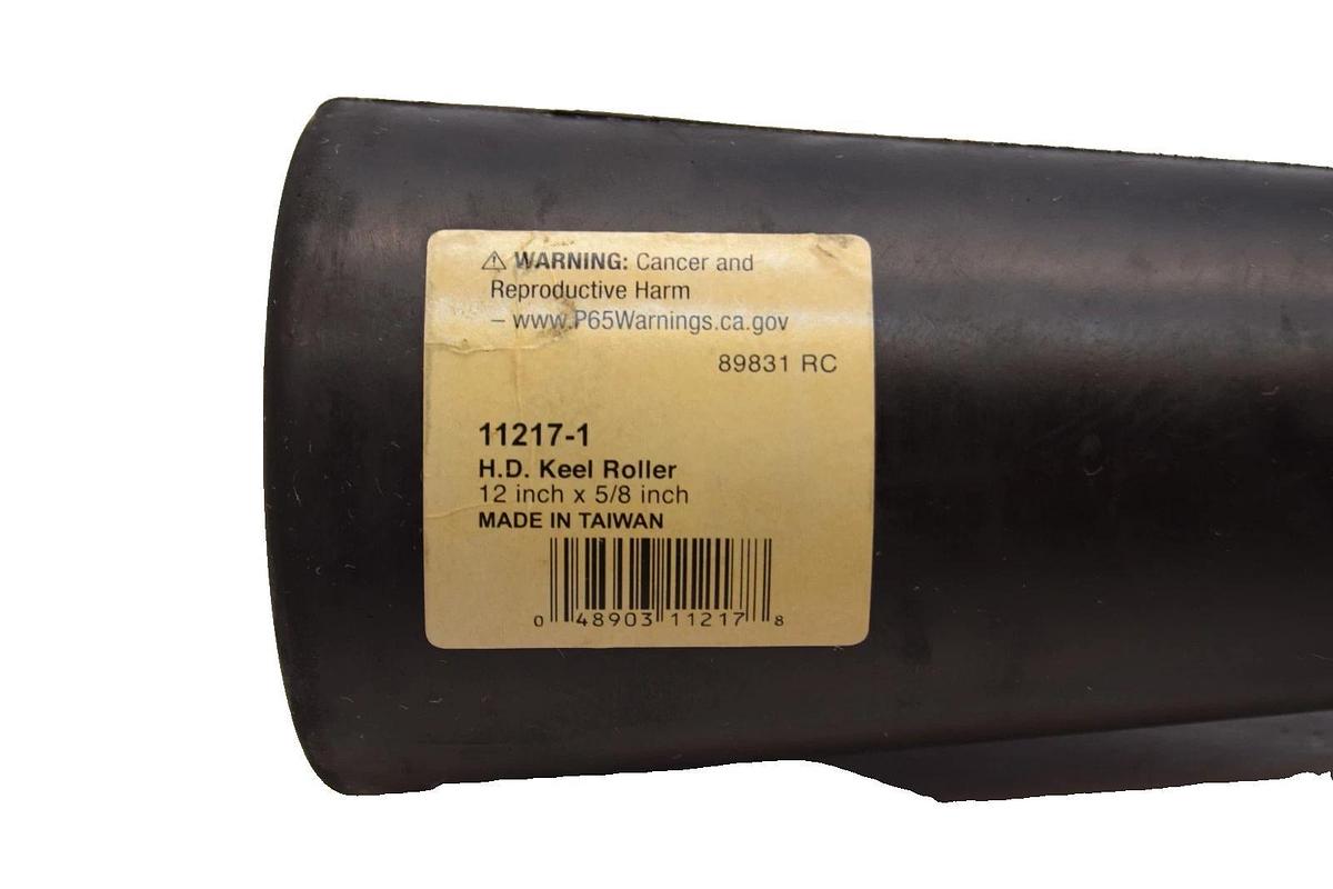 (NEW) ATTWOOD 11217-1 Heavy Duty Boat Trailer Rubber Keel Roller 12" x 5/8"