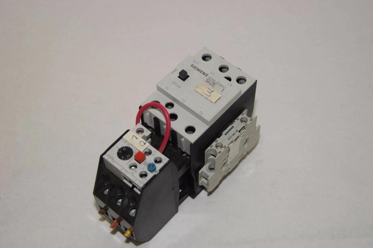 Used SIEMENS 3TF4422-0A..1 Size Sz 1 Starter w/ Overload Relay 3UA55 00-1K* 8-12,5A