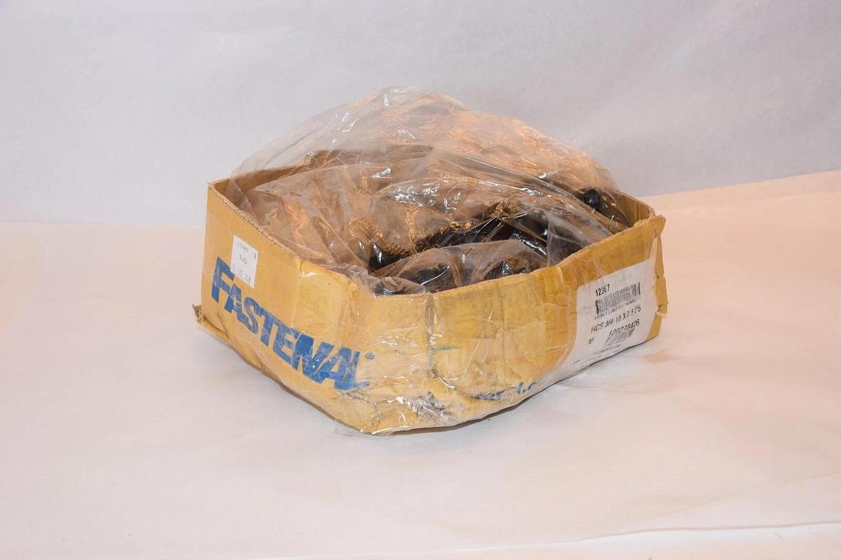 (NEW - Box of 65) FASTENAL HCS 3/4-10 x 3-1/2 P5 Grade 5 Hex HD Cap Screw